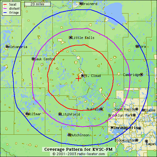 KVSC Coverage Map